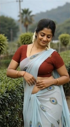 Stylish Beautiful Look 😍 In peach colour Saree #song #dance #shorts #viralshorts