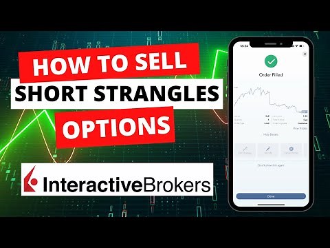 Live Short Strangle Options Strategy Trade [IBKR Mobile App Tutorial]