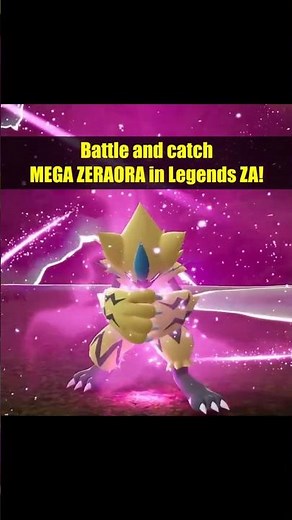 How to catch Zeraora in Pokemon Legends ZA: Mega Dimension | #pokemon #pokemonlegendsza #zeraora