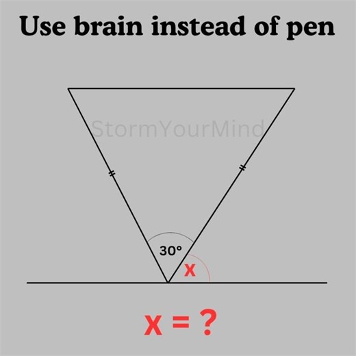 Basic mathematics Triangle problem algebra tricky problem #mathteacher #mathlover #mathfun #algebra