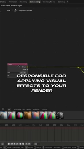 [Blender3D] Do you know the Compositing tab in Blender? #blender3d #3dmodeling #blendertutorial