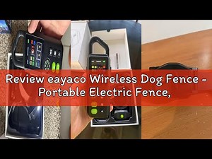 Review eayaco Wireless Dog Fence - Portable Electric Fence, Dog Shock Collar, Perimeter Containment