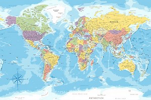 World Map - Highly Detailed Vector Map of the World. Ideally for the...