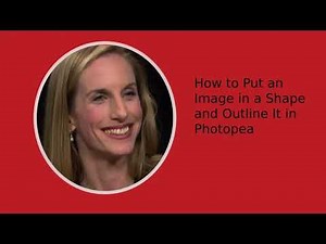 How to Put an Image in a Shape and outline It in Photopea