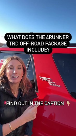 The 2024 4Runner TRD Off-Road comes standard with 17-inch seven-spoke alloy wheels, a part-time 4WD drive system, crawl control, a locking rear differential, hill start assist control, and a Multi-Terrain Select system to help you tailor the performance of your 4Runner.