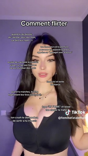 Comment flirter | | #femmefatale #darkfemmerising #femmefataletips #femme #femmeindependante #amour #relation #confianceensoi #girlboss #fyp #fypシ゚viral