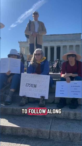 No Kings Day rally protesters start a day early at Lincoln Memorial