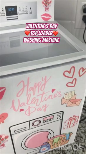 Mini Washing Machine for Valentine’s Day! #crafter #shorts