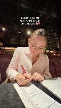 EVERYTHING WE ATE AT DIN TAI FUNG🥟#eatwithme#mukbang#vlog#voiceover#dintaifung#nyc#aesthetic#cute