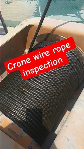 Crane wire rope inspection