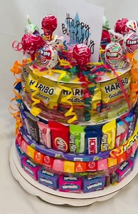 Birthday Surprise Candy Cake - Large - Etsy
