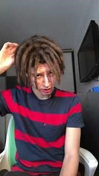 Straight hair semi freeform dreads