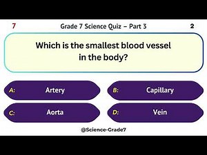 Grade 7 Science Quiz – Part 3/10 | 12 Fun and Challenging MCQs for Young Science Enthusiasts