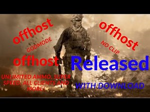 MW2 RCE Off Host Mod Menu, God Mode, Noclip. Unlimited Ammo, All Client Offhost +Download
