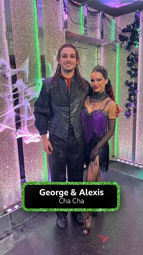 Mirror, mirror on the wall, who's the brattiest of them all 🤭🍏 George and Alexis' Cha Cha is wickedly good 💚 #Strictly | BBC Strictly Come Dancing
