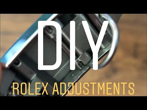 Adjusting Rolex oyster bracelet, removing Rolex links, using Rolex clasp micro adjustments & EZ link