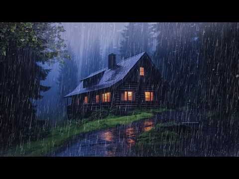 SLEEP Instantly Within 2 Minutes Heavy RAIN with ThunderStorm | Rain sounds for sleeping
