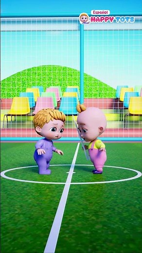 Vamos a jugar al fútbol | Niños jugando | Canciones Infantiles | Happy Tots Español
