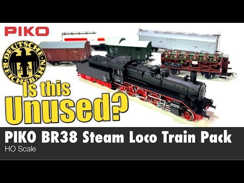 Unused? Piko Deutsche Reichsbahn BR38 Steam Locomotive Train Pack | East German HO Scale Review