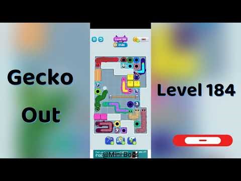 Gecko Out Level 184 Walkthrough 🧩 | Step-by-Step Puzzle Guide | Mini Boss