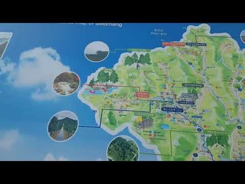 거창지도 거창 수승대 종합안내도 거창군 관광 안내도 Geochang Susungdae Map