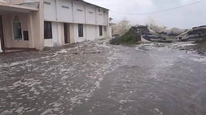 94K views · 693 reactions | Nairambalam in coastal Kerala experiences sea Erosion..!  Sea water enters land and brings coastal flooding leading to inundation of water. | India Monsoon | Facebook