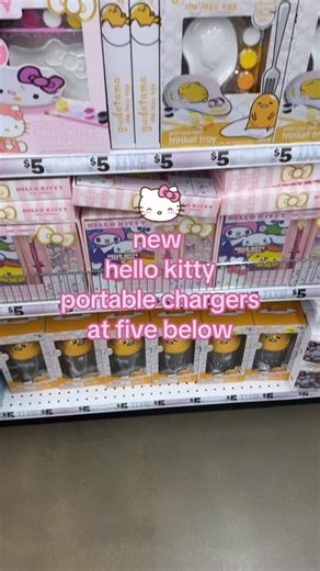 I’m a tech girly so I gasped when I saw these were a thing?! 🥹 New Hello Kitty portable chargers in 2 super cute designs spotted for $5.95 at @Five Below 🩷 @hellokitty @sanrio #fyp #fy #fypage #hellokittylover #hellokitty #hellokittyfinds #hellokittyaddict #hellokittyaesthetic #hellokittyaccesories #hellokittyfivebelow #fivebelowfinds #fivebelowhellokitty #fivebelowhellokittyfinds #fivebelow #fivebelowshopping #fivebelowshopwithme #shopwithme #letsgoshopping #hellokittyjunkie #hellokittycollec