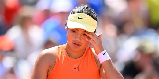 Concerning scenes for Emma Raducanu as Brit has her blood pressure checked on court, retires mid-match at Wuhan Open in brutal hot conditions