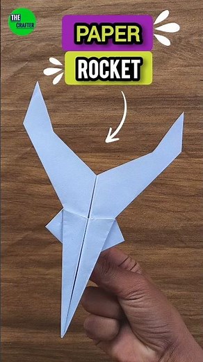 How to make a New fastest flying paper rocket , homemade origami Paper rocket Jet , paper Jet
