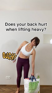 Does your back hurt when lifting heavy? Don’t risk your back health, learn the correct form! 1. Pelvis aligned, distribute weight evenly. 2. Hip in neutral position. 3. Grow from the whole spine. 4. Shoulders are down. 5. ‘Weight’ should be close to your body. 6. Keep the back straight. 7. Bend the knees, lift from the legs. 8. Don’t overarch, keep your natural lumbar curve. Enjoy a pain-free back. #lowpressurefitness #hipopresivos #hypopresives #back #healthyback #backpain #lifting | Kata Máthé