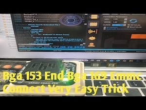 Bga 153 and Bga 169 Emmc Connect Very Easy Trick With Flash 64 box