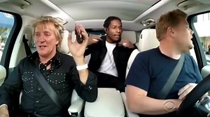 Throwback to driving around with @asaprocky and @j_corden for some Carpool Karaoke 😎 🎤 | Rod Stewart