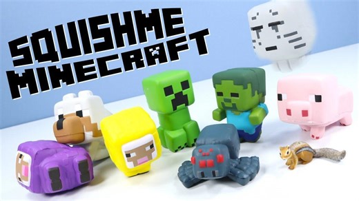 Minecraft Squishme Toys Creeper Full Collection Review 2018