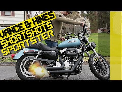 BEST INSTALL and SOUND VIDEO - VANCE & HINES Short Shots on a Harley Sportster
