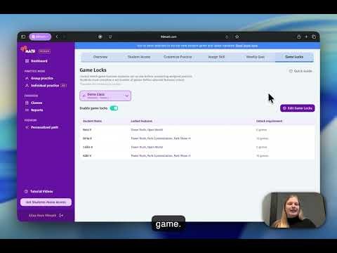 Setting Student Game Locks