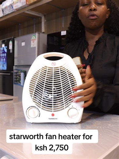 Starworth Fan Heater — Only Ksh 2,750! 🌬️🔥 Stay warm and cozy this chilly season with this compact and efficient fan heater — perfect for bedrooms, living rooms, offices, or any small space! 😍🏠 ✅ Powerful airflow — heats up rooms quickly ✅ Compact & lightweight — easy to move and store ✅ Safe for home use — built with stable base and safety features ✅ Energy-efficient — warms spaces without high electricity bills ✅ Easy to operate — simple controls for heat and fan settings Perfect for keepi