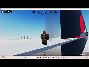 FINALLY completing stage 18 in "rigged obby"