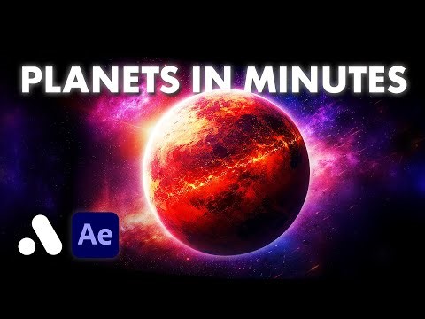 Create a Cinematic Planet in Minutes | After Effects Tutorial (No plugins)