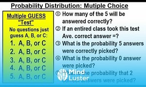 Mind Luster - Learn Statistics Ch 5 Discrete Random Variable 16 of 27 Probability Distribution Multiple Choice