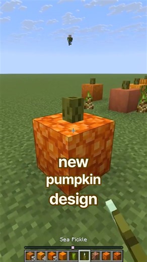 new favourite pumpkin design! #minecraft #minecraftrealistic #minecraftbuilding