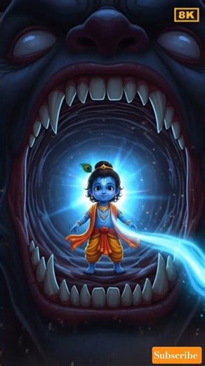 Aghasura Didn't Stand a Chance #radhakrishna #krishna #devotional