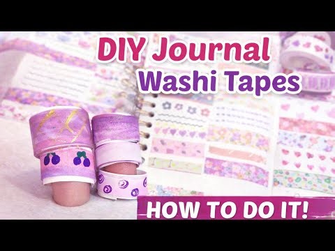 How to Make DIY Washi Tapes for Journaling#how to #journaling 
