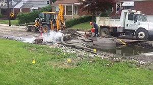 14K views · 33 reactions | ROAD RIPPED UP: A powerful water main break tears through the asphalt and floods more than a dozen homes: https://on.wpxi.com/2L8KrlI | WPXI-TV Pittsburgh | Facebook