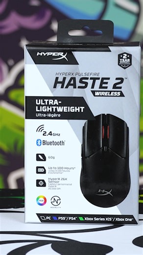 1.3K views · 16 reactions | HyperX Pulsefire Haste 2 Wireless: Ultra-lightweight design for maximum comfort and agility. #Evetech #hyperx #pulsefirehaste2 #hyperxgaming #gamers | Evetech | Facebook