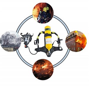 [Hot Item] Positive Pressure Firefighting Air Breathing Apparatus Scba Firefighter Safety Equipment Gas Mask