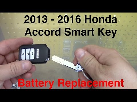 2013-2016 Honda Accord Smart Key Battery Replacement
