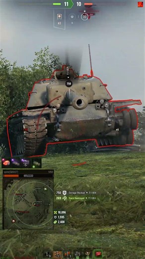 M60 11.6k ACE 91-94% mark 6kills 1591exp 1910block 3365assist Ultra HD4K WoT #Shorts 4