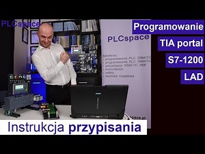 Instrukcja przypisania - Kurs programowania PLC Siemens S7-1200 - TIA Portal - LAD