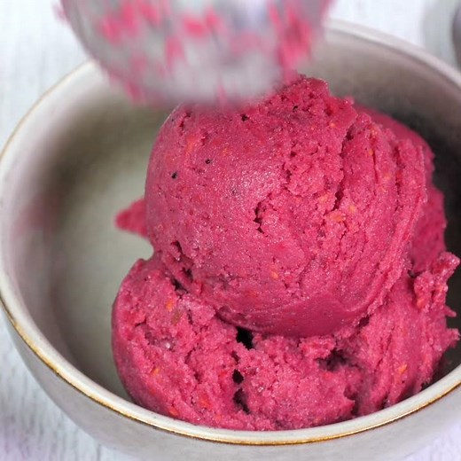 Recette : sorbet fruits rouges