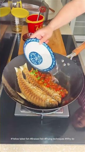 #yellow tailed fish #Braised fish #Frying techniques #Why doesn't fried fish stick to the#7abf3